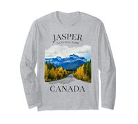 Jasper National Park Canada Randonneurs Montagnes Souvenir Enfants Manche Longue