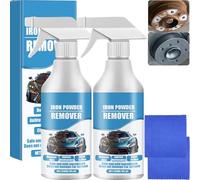JASUBAI Spray Anti-Rouille et Particules de Fer pour Voiture, dissolvant de Rouille Robuste pour métal, Peinture, nettoyant pour Taches de Fer à Action Rapide, dissolvant Anti-Rayures (2 pièces)