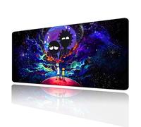Jasuine Grand Tapis de Souris de Jeu avec Base en Caoutchouc antidérapant et Bords Cousus, Tapis de Souris Portable pour Bureau, Travail Informatique, Jeux, 80 x 39 cm
