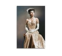 JASURYWO I R I Ava Gardner from The Great Sinner Poster décoratif sur toile pour salon, chambre à coucher, 50 x 75 cm, style rétro
