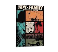 JASURYWO I R I Spy X Family (2) Poster décoratif sur toile vintage pour salon, chambre à coucher, 50 x 75 cm, style cadre