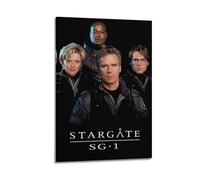 JASURYWO I R I Stargate SG-1 - Impression sur toile décorative vintage pour salon, chambre à coucher - 60 x 90 cm - Style cadre