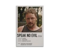 JASURYWO Poster décoratif sur toile « I R I Speak No Evil » - Décoration murale vintage pour salon, chambre à coucher - 30 x 45 cm - Style sans cadre