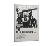 JASURYWO Poster décoratif sur toile « I R I The Neighbourhood 2018 » - Décoration murale vintage pour salon, chambre à coucher - 40 x 60 cm - Style cadre