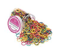 JASVERLIN 1,5 cm Élastiques Colorés Cheveux, Petits 1000 Pièces | Attache Tresse Queue Cheval, Métier Arc-en-ciel Femmes Filles, Accessoires Antidérapants