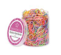 JASVERLIN Élastiques Colorés, Minuscules Élastiques Cheveux 2000 Pièces | Bandes Arc-en-ciel Petites Tresses, Élastiques Doux Femmes Ados, Sans Accroc