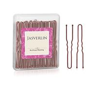 JASVERLIN Épingles à cheveux en U marron - Épingles à cheveux en forme de U - Épingles à cheveux pour femme - Longues et grandes pièces en métal - 2.4 pouces