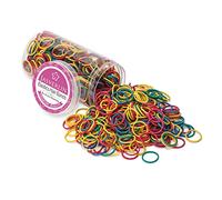 JASVERLIN Lot de 1000 élastiques de 3/4" - Pour cheveux de bébé - Pour queue de cheval - Pour femmes et filles