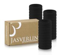 JASVERLIN Lot de 30 grands élastiques à cheveux épais pour femme 6 cm, Sans couture Sans plis - Noir