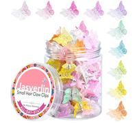 JASVERLIN Lot de 50 mini pinces à cheveux papillon à paillettes colorées Y2K pour femmes et filles, petites pinces à cheveux mignonnes des années 90, couleurs assorties (couleur rêve)