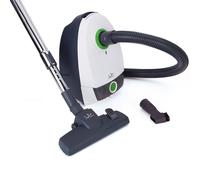 JATA AP915 Aspirateur avec sac pour tous types de sols. Rayon d'action : 7 mètres. Débit d'air : 25 L/sec. Filtre lavable. Aspiration maximale. Moins de 80 dB. Collecteur automatique de câbles