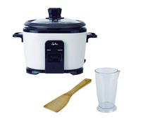 JATA AR394 Cuiseur de riz d'une capacité de 1 litre. Fonction maintien au chaud. Réservoir en aluminium amovible. Facile à nettoyer. Livré avec un verre doseur et une spatule. puissance de 400 W.
