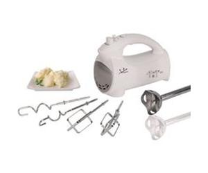JATA bt575 pétrisseur et Mélangeur de 5 vitesses + fonction Turbo avec 5 accessoire nettoyage Facile, 400 W, Blanc Blanc G