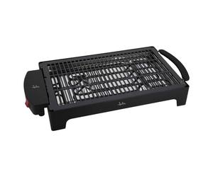 Jata EBQ2 Electro Barbecue pour intérieur et extérieur, sans fumée ni odeur, entièrement démontable, cuisine saine avec de l'eau, surface : 40 x 26 cm -1 pièce