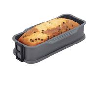 Jata HMOL1324 - Moule à gâteau au four - Moule en silicone - Moule à pain - Démoulage - Base en verre - Anti-adhésif - Flexible - Pour four, congélateur et lave-vaisselle - Sans BPA - 26,5 x 13,2 x