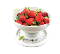 JATA 610N escabeaux de cuisine Blanc Comptoir Rond Balances de cuisine mécaniques