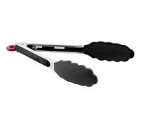 Jata Hogar AC35 Pinces de cuisine en silicone Noir Manche ergonomique Ligne Essential