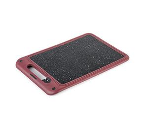 JATA HOGAR HACC4531 Planche à découper en céramique avec aiguiseur de couteaux 33,6 x 23,6 cm Peut être posé à plat et incliné - Haute résistance - Nettoyage facile