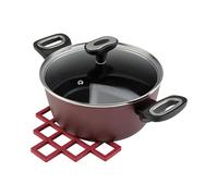 Jata Hogar - HACC4546 - Dessous de Plat en Silicone aimanté, résistant à la Chaleur jusqu'à 230 °C, 20 x 20 cm, Support magnétique pour casseroles, poêles, casseroles, etc. Antidérapant, Flexible,