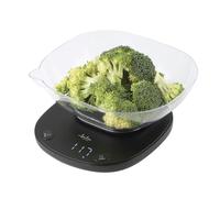 Jata Balance de cuisine HBAL1709 numérique 5 kg bol 1 l fonction tare Noir
