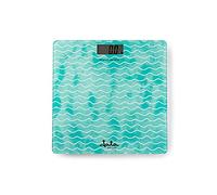 Jata Hogar HBAS1490 Balance sans piles avec 4 capteurs Indique le poids et la température ambiante. Visière LCD auto-lumineuse