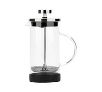 Jata HOGAR HCAF1160 Cafetière Française Presse Française Cafetière Piston Théière Mousseur 600 ml Verre Borosilicate Résistant à la Chaleur Filtre Acier Inoxydable Café Infusions Mousses