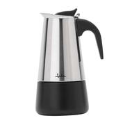 JATA HOGAR HCAF2254 Cafetière italienne à induction 4 tasses en acier inoxydable, cafetière moka expresso pour toutes les cuisines, fond Full Induction, poignée ergonomique, 200 ml