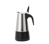 JATA HOGAR HCAF2259 Cafetière italienne à induction 9 tasses en acier inoxydable, cafetière moka expresso pour toutes les cuisines, fond Full Induction, poignée ergonomique, 500 ml