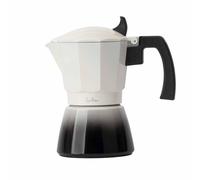 Jata Hogar HCAF2412 Cafetière italienne à induction, en aluminium, 12 tasses de capacité, convient pour induction, vitrocéramique et cuisines à gaz. Manche thermorésistant. Facile à nettoyer