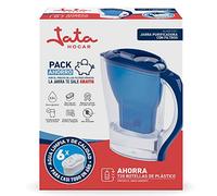 Jata Hogar HJAR1001 Pichet avec filtre à eau de 2,5 litres avec 6 cartouches ioniques - Réduit la chaux, le chlore et les résidus de cuivre - Eau aromatisée et pureté