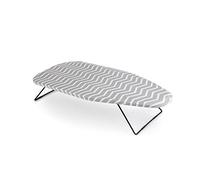 Jata Hogar HPLA8214 Planche à Repasser de Table avec Surface 75 x 34 cm Peut être Suspendue. Faible encombrement. Housse en Coton, Gris et Blanc.