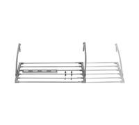 Jata Hogar HTEN2402 - Étendoir à linge extensible pliable, 6 m de surface d'étendage, de 48 à 96 cm, pour balcon, radiateur, fenêtre, douche, … avec clips pour chaussettes, 20 pinces, acier inoxydable