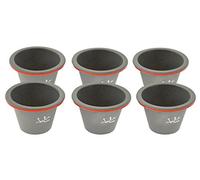 Jata Hogar MC67 Lot de 6 moules en silicone gris 7,5 x 5,5 cm