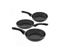 JATA HOGAR SET SF1 182226 Lot de 3 poêles en aluminium forgé FULL INDUCTION FUJI 18/22/26 cm