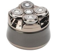 JATA JBMA1444 - Rasoir tête homme humide et sec, 5 têtes avec 2 niveaux de réglage, magnétique, étanche, batterie longue durée 120 minutes