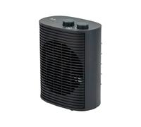 JATA JCTV1193 Radiateur soufflant, faible consommation d'énergie, chauffage salle de bain, 2000 W, 2 niveaux de puissance, ventilateur, thermostat, protection anti-basculement, poignée de transport