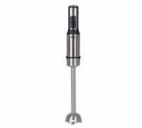 JATA JEBT1855 Mixeur à main 1200 W. Cordon spiralé extensible de 1,5 m. Pied extra long (26 cm) 4 lames en acier inoxydable. Régulateur de vitesse électronique. Bouton Turbo