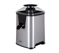 JATA JEEX1046 Presse-agrumes électrique en acier inoxydable . Double cône. Versement continu. Filtre avec régulateur de pulpe. Détachable. Anti-goutte. Base antidérapante. 350 W