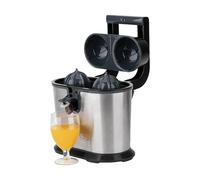 JATA JEEX1236 Presse-agrumes électrique double cône 1100 W Corps en acier inoxydable Système anti-goutte Pièces amovibles et lavables Bras articulé automatique Base antidérapante