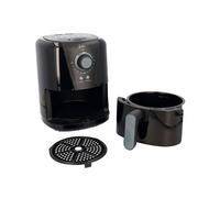 JATA JEFR1221 - 1,5 l ölfreie Fritteuse mit Korb. Température de 80 à 200°. Morceau de bois anti-brûlure et anti-salissure. minuterie de 30 minutes. Design compact