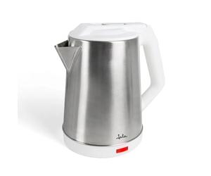 JATA JEHA1723 Bouilloire électrique 2 l 1500 W Vitesse d'ébullition maximale Corps en acier inoxydable Pichet sans fil Couvercle rabattable Indicateur de niveau d'eau