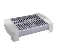 Jata JETT0201 Petit Grille-pain plat horizontal 2 résistances à quartz Plateau ramasse-miettes amovible 300 W Facile à ranger 34 x 19 x 7 cm