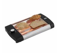 JATA JETT1588 Grille-pain horizontal avec 3 barres de quartz, 600 W, avec minuteur, grande surface de grillage (23 x 20 cm)