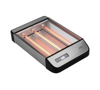 JATA JETT1590 Grille-pain horizontal, grille-pain plat, 3 résistances quartz, Touch, 1000 W, 6 niveaux de brunissage, toutes sortes de pains, pâtisseries, … Finition inox