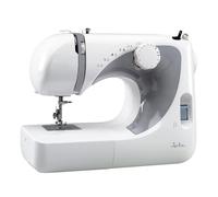 JATA JSMC5217 Machine à coudre avec 13 modèles de points, surpiqûres et zigzag, œillet 4 temps avec pédale portable, accessoires inclus, design compact, faible poids