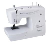 JATA MC744 Machine à coudre avec 33 modèles de points . Point d'arrêt et zigzag. Boutonnière à 4 temps. Avec pédale électronique pour le contrôle de la vitesse. Ensemble complet d'accessoires.