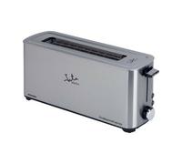 JATA TT1043 Grille-pain en acier inoxydable avec 5 niveaux de grillage. Fonctions de décongélation et de maintien au chaud. Bac à miettes. Centrage automatique du pain.