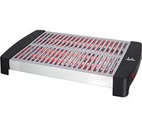 Jata TT591 Grand Grille-Pain Horizontal XXL (35 x 25 cm) avec 5 Barres à Quartz, Meuble et Gril en Acier Inoxydable, 3 puissances de Chaleur, Plateau ramasse-miettes Amovible