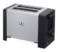 JATA TT607 Grille-Pain avec Corps en Acier Inoxydable et 2 Fentes Extra Larges 800 W Gris Extrémités Noires Gris G