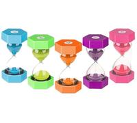 JATASI Sand Timer5 Pack Sand Timer, Colorful Sandglass Timer Hourglass Set Sand Clock Timer Hourglass 1/3/5/10/30 Minutes Games Classroom Kids Kitchen Kitchen Timers